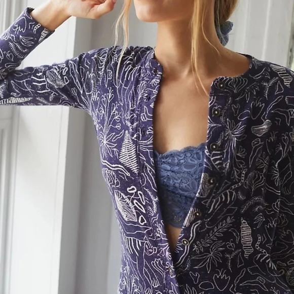 Anthropologie Adele Prost Fern Lounge Jumpsuit - Picture 5 of 8